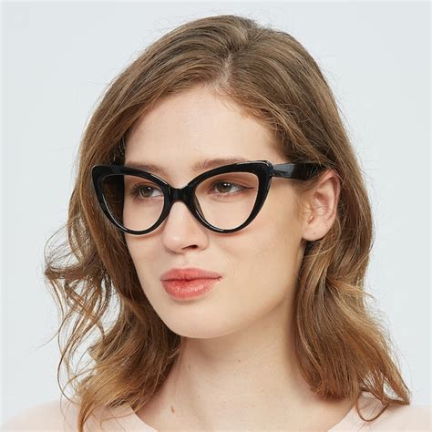 miranda cat eye black full frame tr90 eyeglasses glassesshop