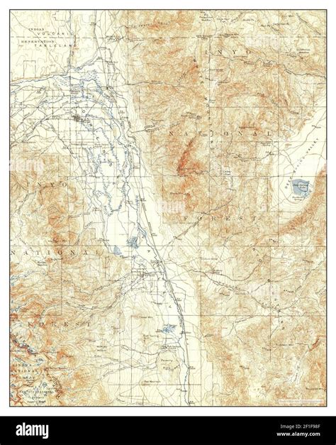 Bishop California Map 1913 1125000 United States Of America By