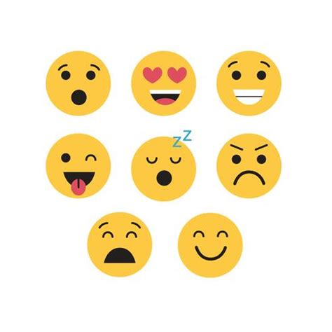 Download Emojis Vector Set 486032 - Download Free Vectors, Clipart Graphics & Vector Art