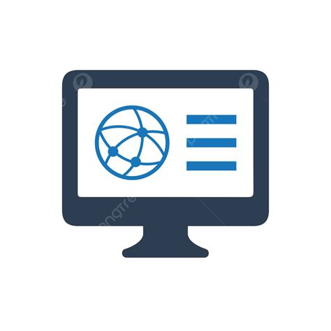 Internet Browser Icon Monitor Cloud Internet Vector Monitor Cloud
