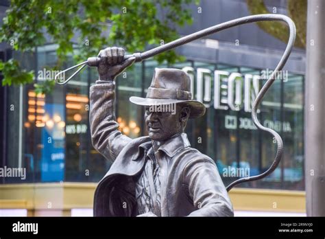London, UK. 28th June 2023. A new sculpture of Indiana Jones has been