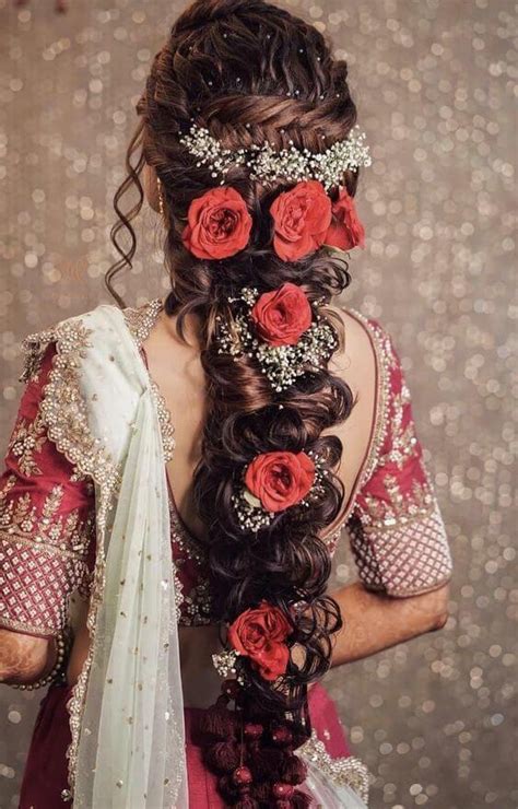 15 Indian Bridal Hairstyles With Flowers Candy Crow Hair Styles