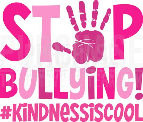 Bullying Svg File Be Kind Shirt Svg Eps Png Clip Art Cricut Etsy My