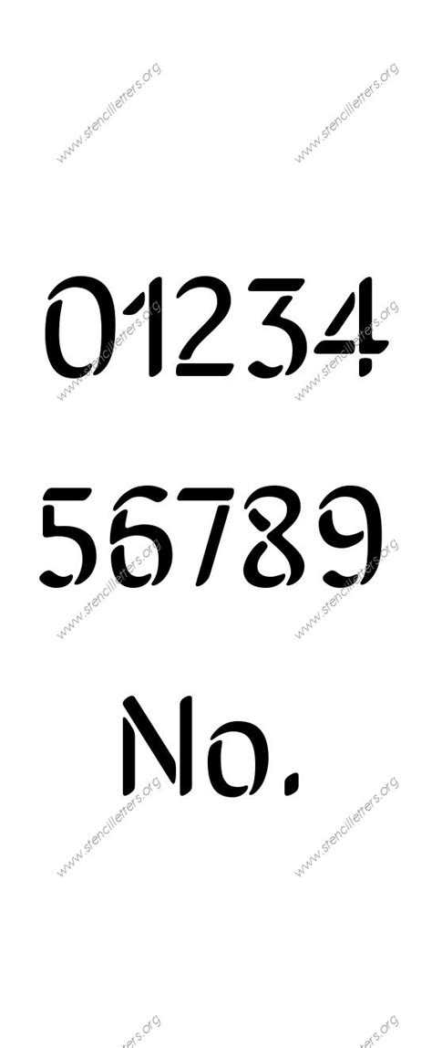 Number Stencils To Order 14 To 12 Inch Sizes Stencil Letters Org