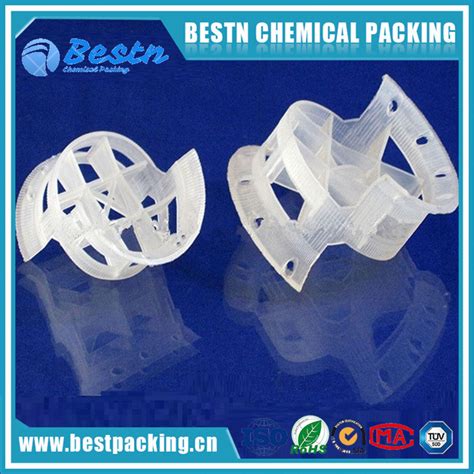 Heat Resistance Pp 25mm Plastic Conjugated Ring For Distillation Tower