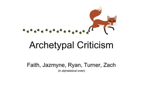 Ppt Archetypal Criticism Powerpoint Presentation Free Download Id