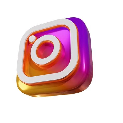 Glossy Instagram 3d Render Icon 9673726 Png