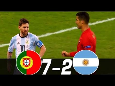 8:00pm, wednesday 9th february 2011. portugal vs Argentina 7 - 2 goles y resumen - YouTube