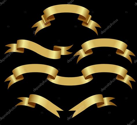 Gold Banners Stock Vector Image By ©nataly Nete 2624273