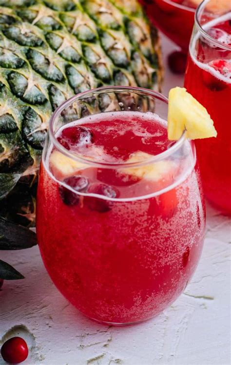 Alcoholic Drinks Best Sparkling Cranberry Party Punch Recipe Easy