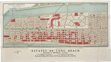 Visionary 1907 Plan Of Long Beach New York Rare And Antique Maps