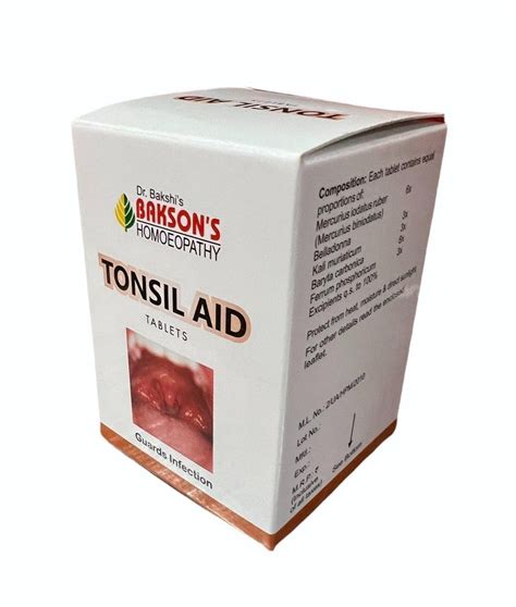 Dr Bakshis Baksons Homoeopathy Tonsil Aid Tablets 75 Tab Prescription