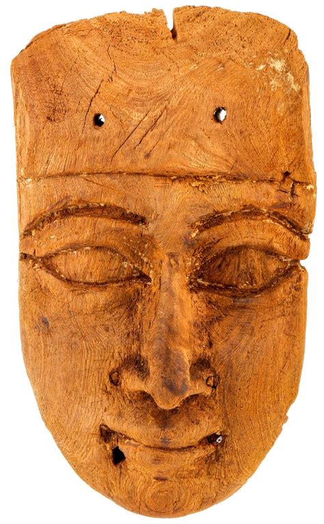 Sold Price Egyptian Late Period 664 332 B C Cedar Wood Funerary Mask July 6 0117 10 00 Am Pdt