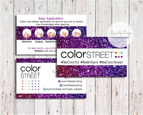 What quantities do you sell your business cards in? Color Street Business Cards Color Street Download Custom Colorstreet Busine… | Colorful business ...