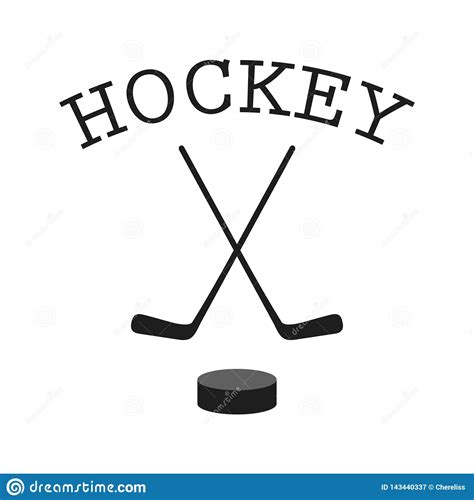 Download transparent hockey png for free on pngkey.com. Crossed Hockey Sticks And Puck - Vector Illustration ...