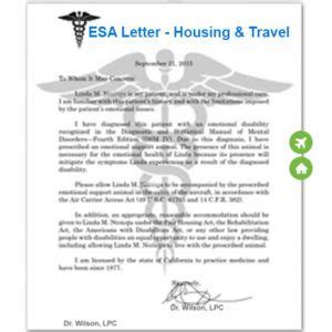 Sample emotional support animal letter. Emotional Support Animal Letter for Airlines & Housing ...