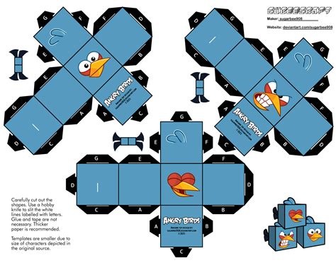Blue Birds Angry Birds Cubeecraft By Sugarbee908 On Deviantart