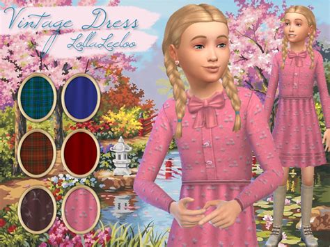The Sims Resource Vintage Girls Dress By Lollaleeloo