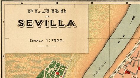Old Map Of Seville Sevilla Spain 1904 Vintage Map
