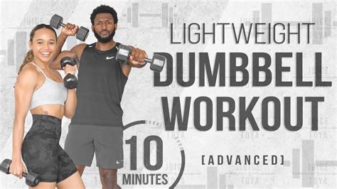 Minute Lightweight Dumbbell Workout Advanced HIIT YouTube