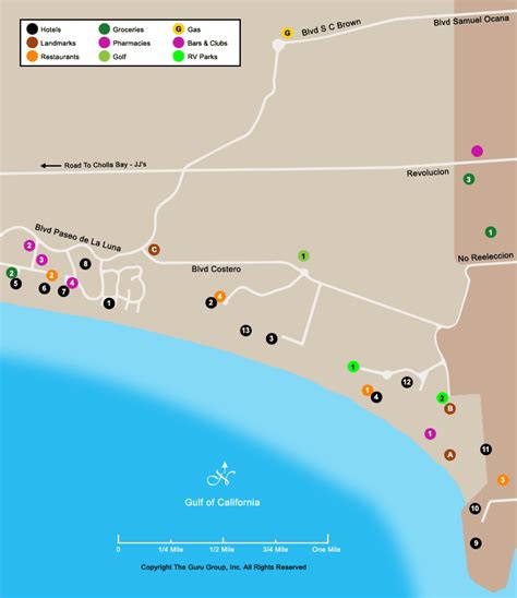 Map Of Rocky Point Mexico Sandy Beach 2