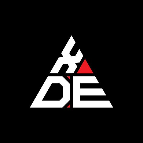 Xde Triangle Letter Logo Design With Triangle Shape Xde Triangle Logo