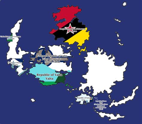 My Own Fantasy Map Showing All The Flags If You Want Your Fictional
