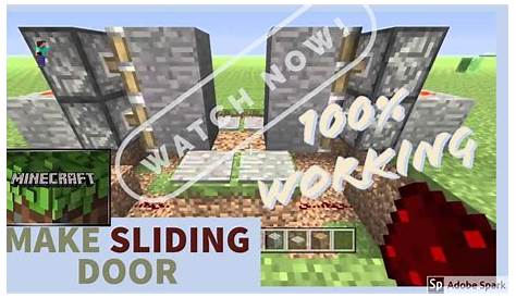 Minecraft-How to make Redstone Door ?.100% - YouTube