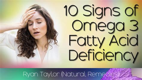 10 Signs Of Omega 3 Deficiency Youtube