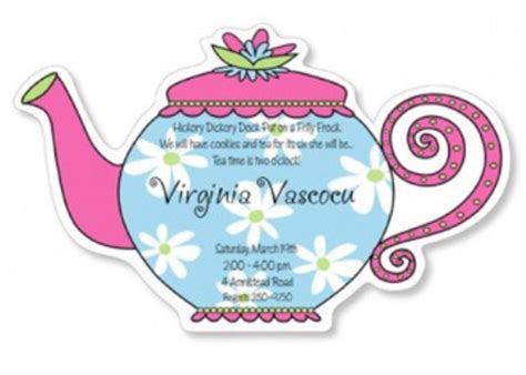 Free Tea Party Clip Art For Invitations Vrogue Co