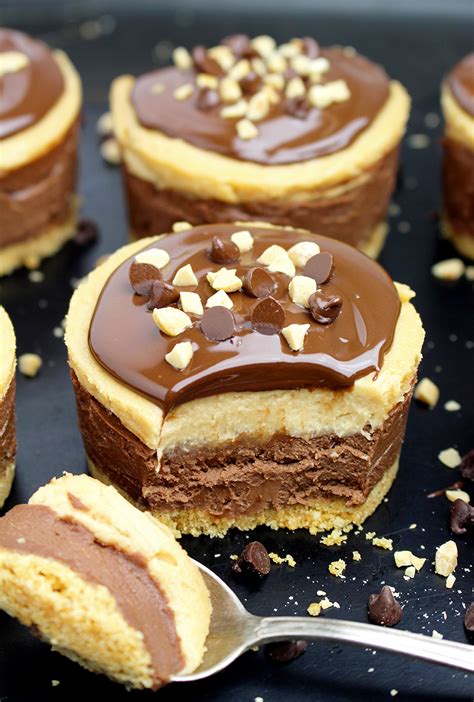 If you were looking for a perfect chocolate dessert. No Bake Chocolate Peanut Butter Mini Cheesecake - Sweet ...