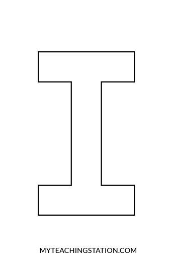 Letter I Craft Iguana Letter I Crafts Alphabet Letter Templates
