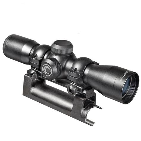 Barska Contour 4x32 Compact Riflescope With Sks Base And Rings Ac10882