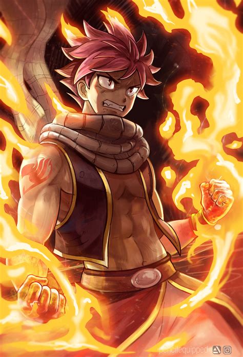 Pencil Equipped Concepts Creatures And More Natsu Dragneel
