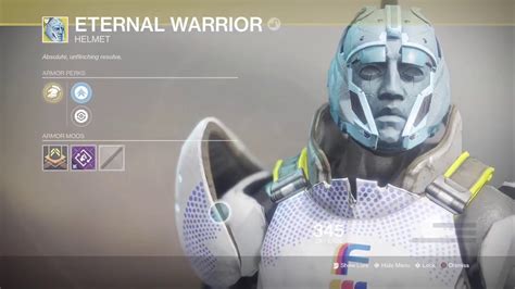 Destiny 2 Warmind Eternal Warrior Exotic Titan Helmet Youtube