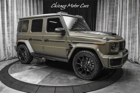 Used 2021 Mercedes Benz G63 Amg Suv Matte Olive Green Brabus Package