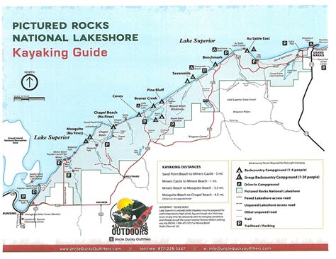 Map Of Pictured Rocks National Park Upper Michigan Pictured Rocks