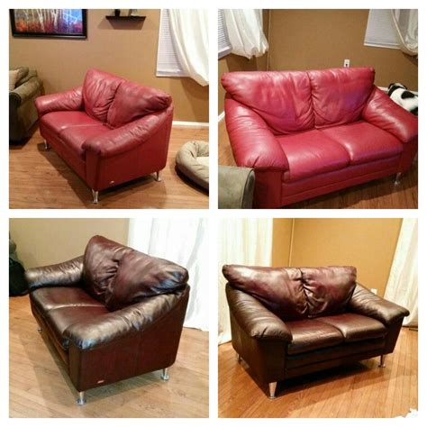 Leather Couch Dyed W 6 Feibings Leather Dye Leather Furniture Paint Leather Couch Home