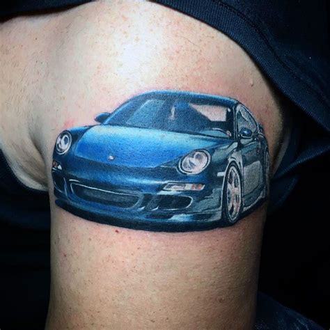 40 Porsche Tattoo Ideas For Men German Automobile Designs