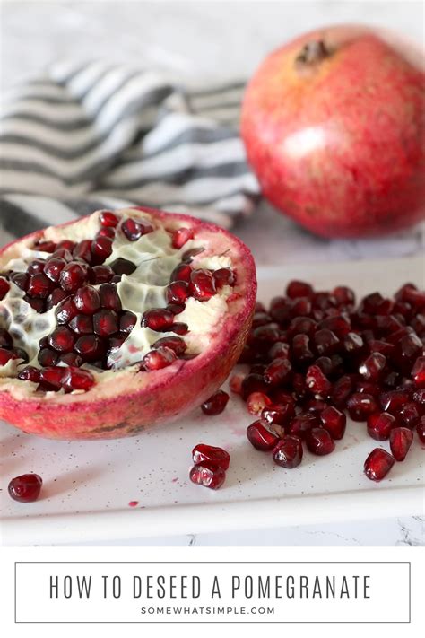 How To Cut A Pomegranate Easy Way Video Somewhat Simple