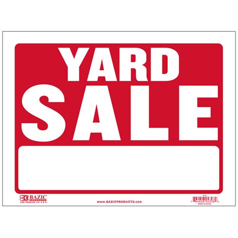 Yard Sale Signs Cheap Plastic Signs Wholesale Bulk Pricing