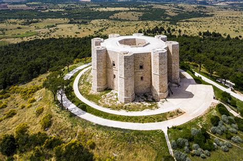 Italy Province Of Barletta Andria Trani Andria Helicopter View Of Castel Del Monte In Summer