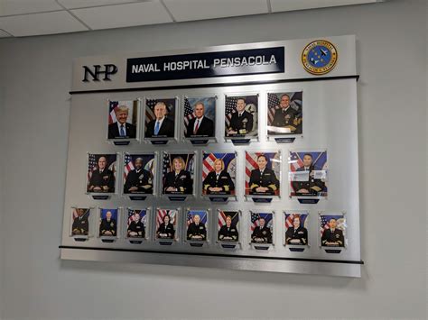 Recognition Board For Naval Hospital Leadership Photo Wall Display