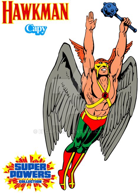 Super Powers Hawkman By Elcapy Dc Comics Artwork Hawkman 80s Cartoons
