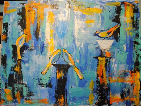 My Abstract Bird Painting Birds Painting Abstract Paintings Art