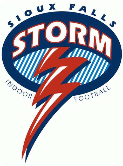Sioux Falls Storm Primary Logo Indoor Football League