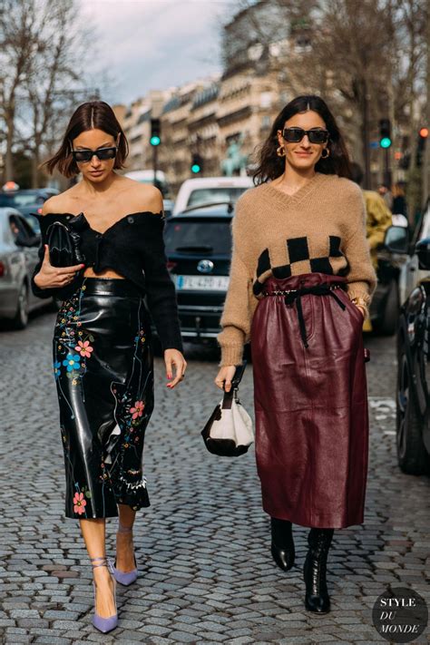 Paris Fw 2020 Street Style Gilda Ambrosio Giorgia And Giulia Tordini