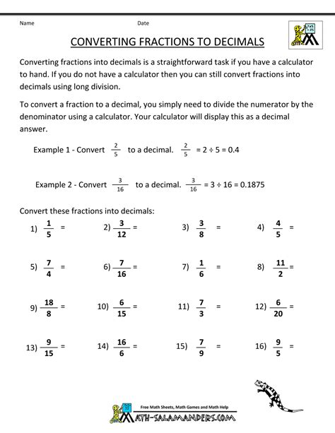 How To Change A Fraction To A Decimal Astonishingceiyrs
