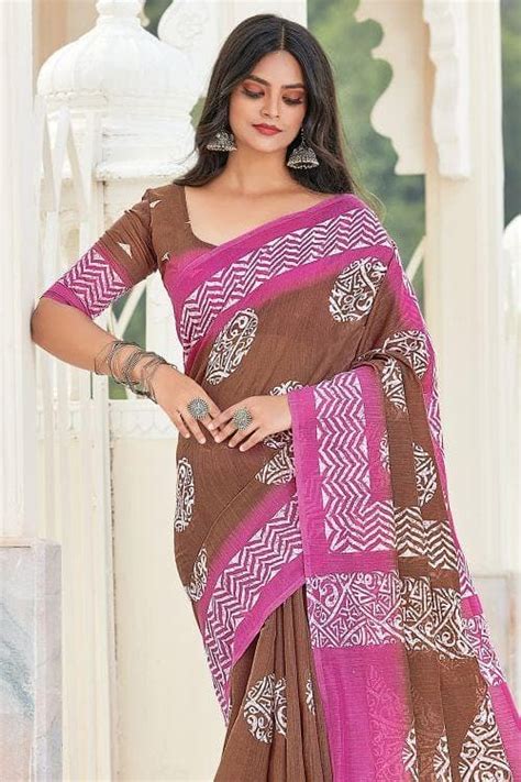 Shop Formal Cotton Office Wear Sarees Online Karagiri