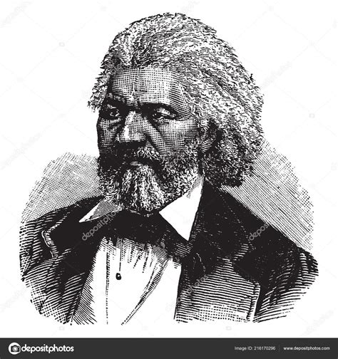 Frederick Douglass 1818 1895 African American Social Reformer Abolitionist Orator Stock Vector